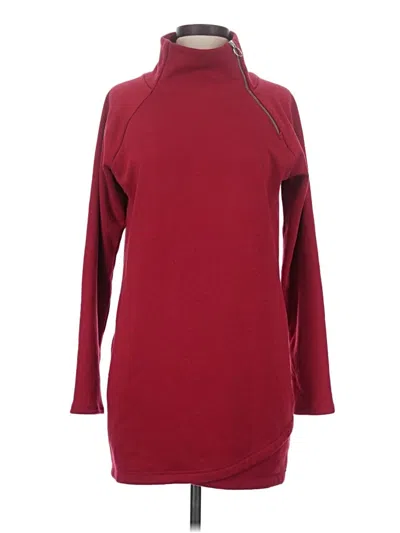 Pre-owned Athleta Turtleneck Sweater In Burgundy