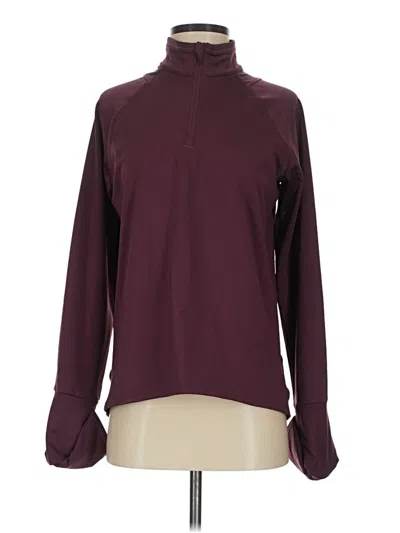 Pre-owned Athleta Turtleneck Sweater In Burgundy