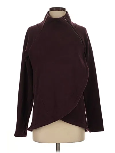 Pre-owned Athleta Turtleneck Sweater In Burgundy