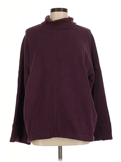 Pre-owned Athleta Turtleneck Sweater In Burgundy
