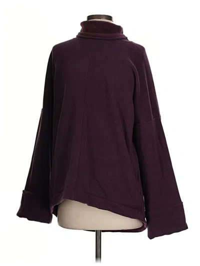 Pre-owned Athleta Turtleneck Sweater In Burgundy
