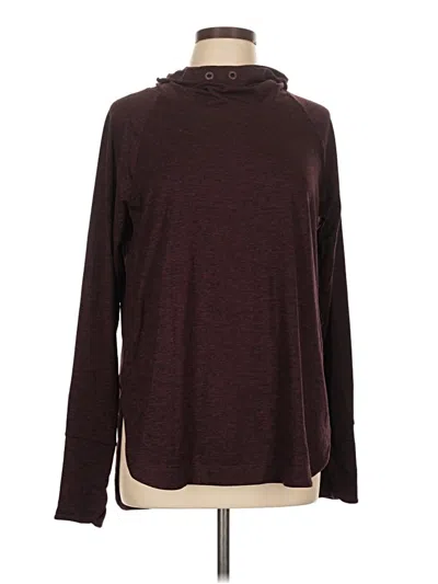 Pre-owned Athleta Turtleneck Sweater In Burgundy