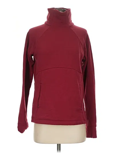 Pre-owned Athleta Turtleneck Sweater In Burgundy