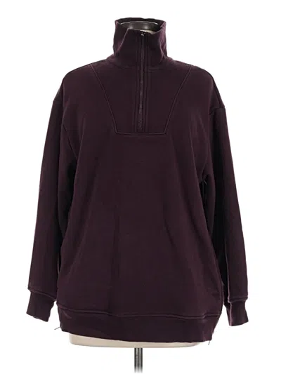 Pre-owned Athleta Turtleneck Sweater In Burgundy