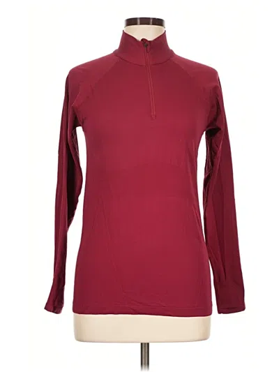 Pre-owned Athleta Turtleneck Sweater In Burgundy
