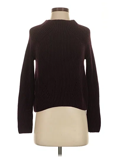 Pre-owned Athleta Turtleneck Sweater In Burgundy
