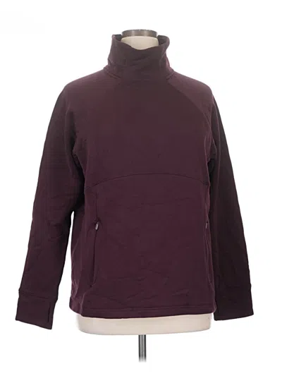 Pre-owned Athleta Turtleneck Sweater In Burgundy