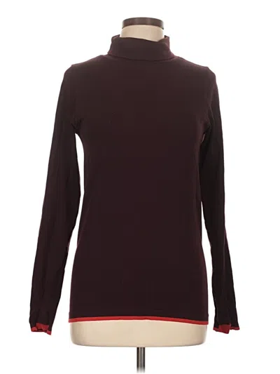 Pre-owned Athleta Turtleneck Sweater In Burgundy