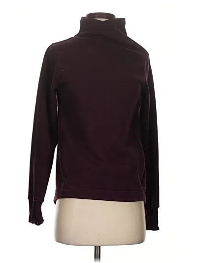 Pre-owned Athleta Turtleneck Sweater In Burgundy