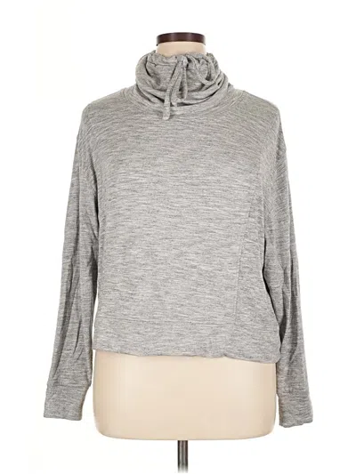 Pre-owned Athleta Turtleneck Sweater In Gray