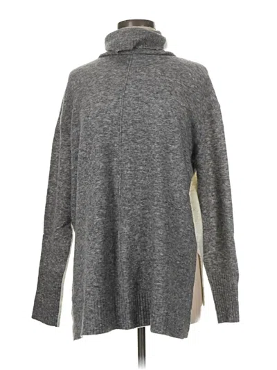 Pre-owned Athleta Turtleneck Sweater In Gray