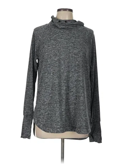 Pre-owned Athleta Turtleneck Sweater In Gray