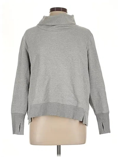 Pre-owned Athleta Turtleneck Sweater In Gray