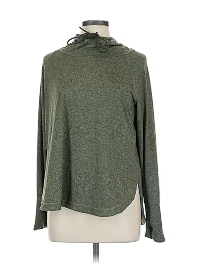 Pre-owned Athleta Turtleneck Sweater In Green