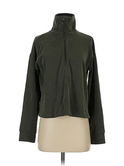 Pre-owned Athleta Turtleneck Sweater In Green