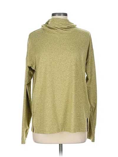 Pre-owned Athleta Turtleneck Sweater In Green