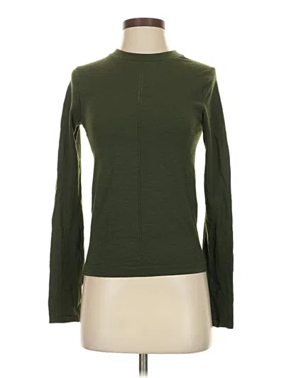 Pre-owned Athleta Turtleneck Sweater In Green