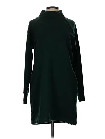 Pre-owned Athleta Turtleneck Sweater In Green