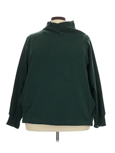 Pre-owned Athleta Turtleneck Sweater In Green