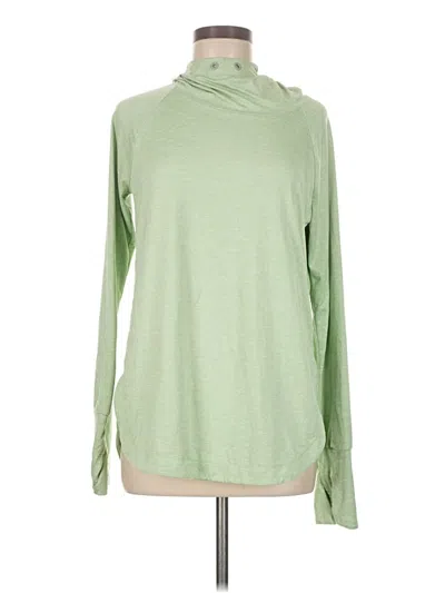 Pre-owned Athleta Turtleneck Sweater In Green