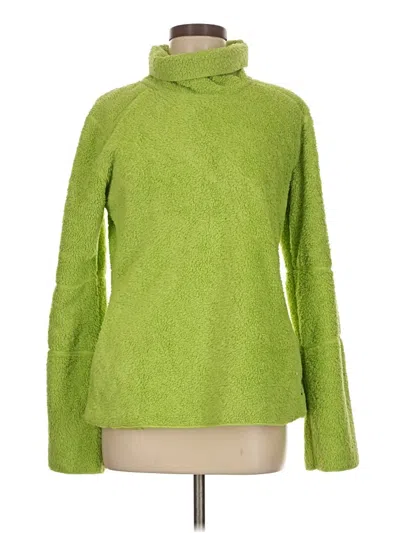 Pre-owned Athleta Turtleneck Sweater In Green