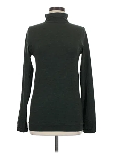 Pre-owned Athleta Turtleneck Sweater In Green