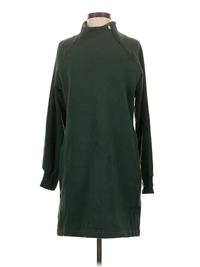 Pre-owned Athleta Turtleneck Sweater In Green