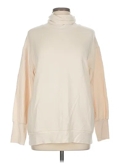 Pre-owned Athleta Turtleneck Sweater In Ivory