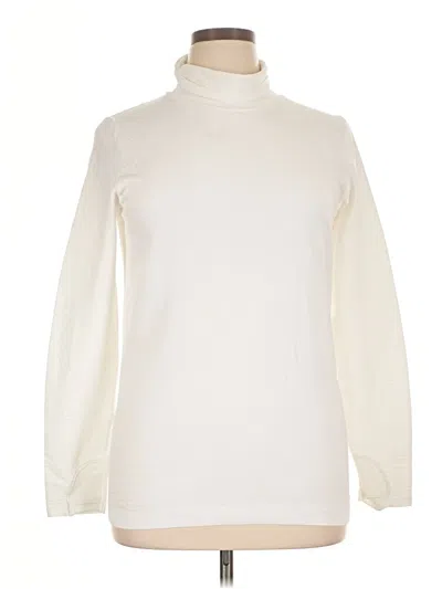 Pre-owned Athleta Turtleneck Sweater In Ivory