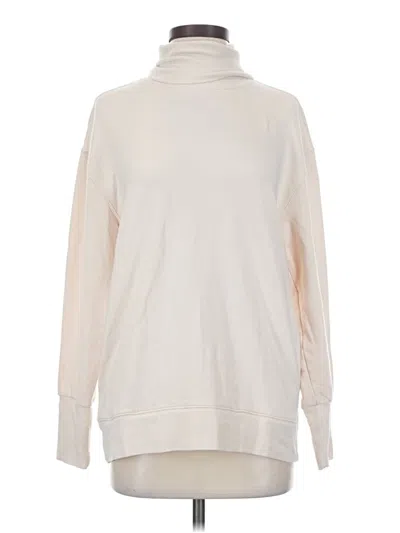 Pre-owned Athleta Turtleneck Sweater In Ivory
