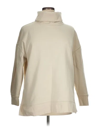 Pre-owned Athleta Turtleneck Sweater In Ivory
