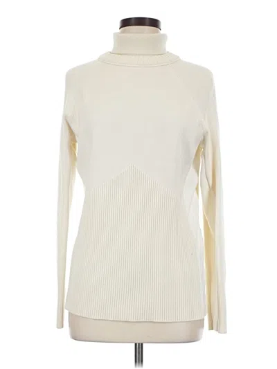 Pre-owned Athleta Turtleneck Sweater In Ivory