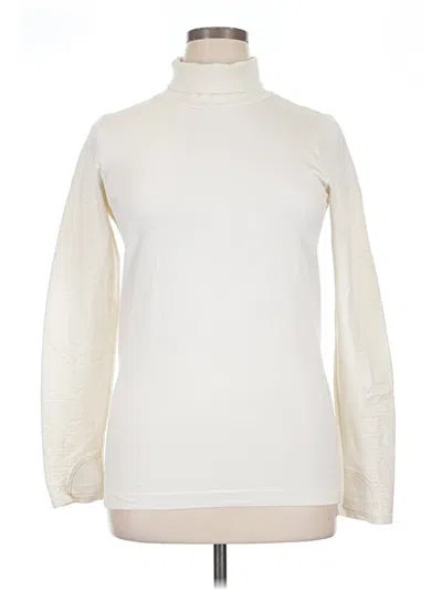 Pre-owned Athleta Turtleneck Sweater In Ivory