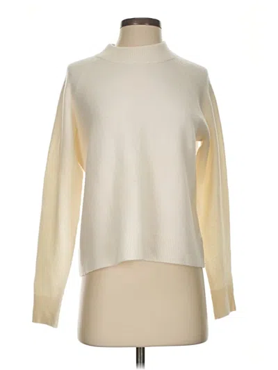 Pre-owned Athleta Turtleneck Sweater In Ivory