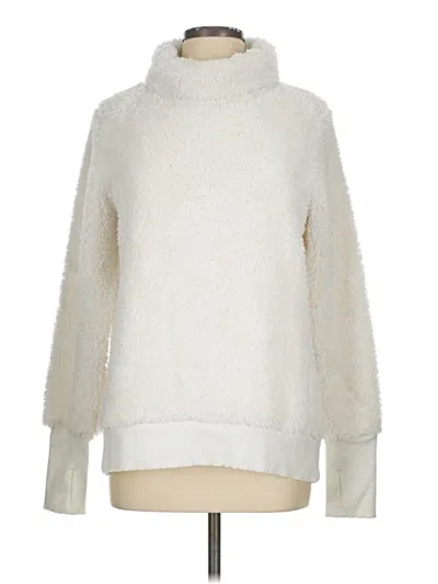Pre-owned Athleta Turtleneck Sweater In Ivory