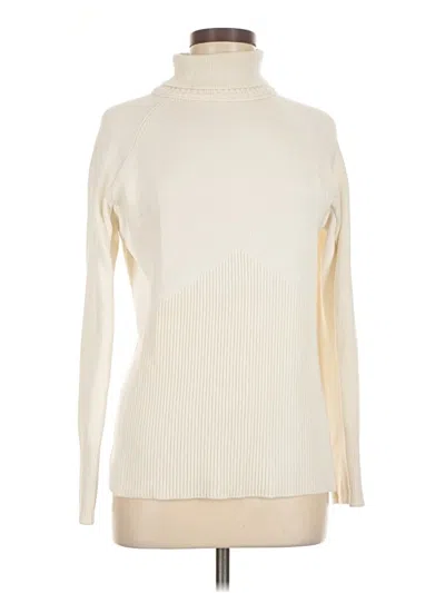 Pre-owned Athleta Turtleneck Sweater In Ivory