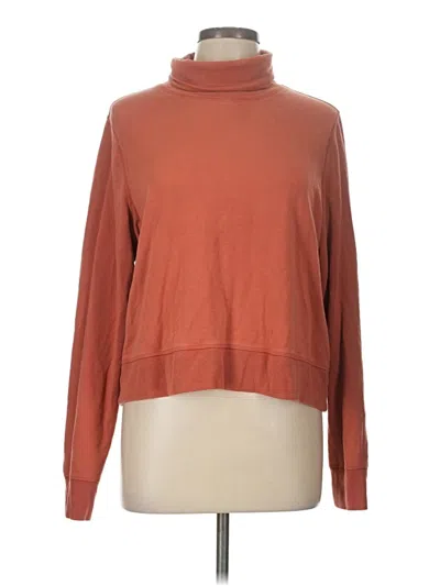 Pre-owned Athleta Turtleneck Sweater In Orange