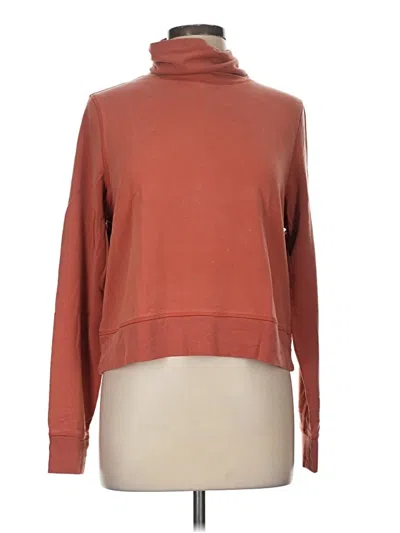 Pre-owned Athleta Turtleneck Sweater In Orange