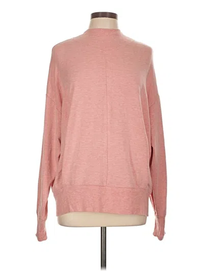 Pre-owned Athleta Turtleneck Sweater In Pink