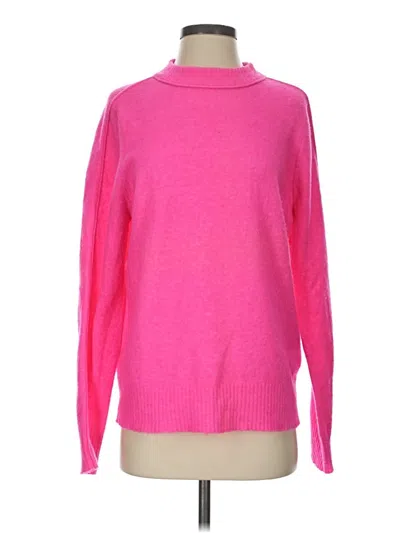 Pre-owned Athleta Turtleneck Sweater In Pink