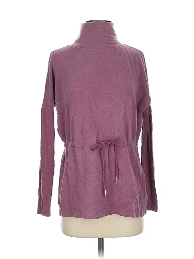Pre-owned Athleta Turtleneck Sweater In Purple