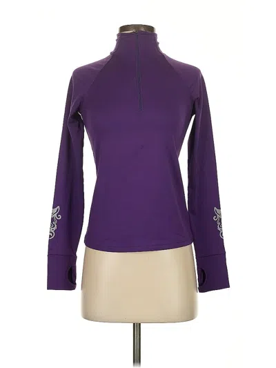 Pre-owned Athleta Turtleneck Sweater In Purple