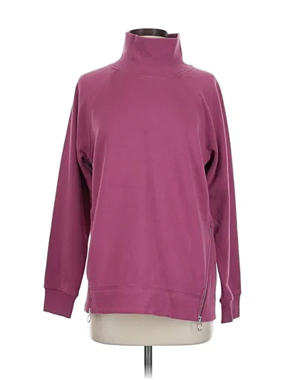 Pre-owned Athleta Turtleneck Sweater In Purple