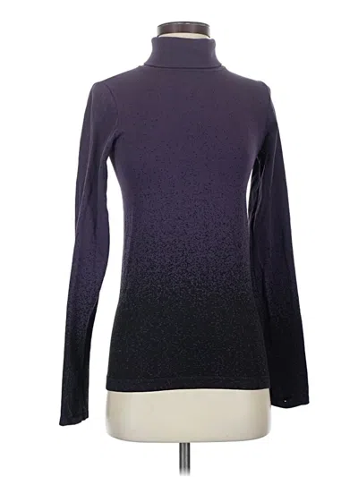 Pre-owned Athleta Turtleneck Sweater In Purple