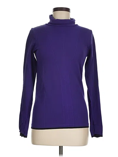 Pre-owned Athleta Turtleneck Sweater In Purple