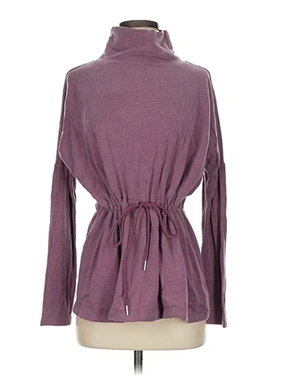 Pre-owned Athleta Turtleneck Sweater In Purple