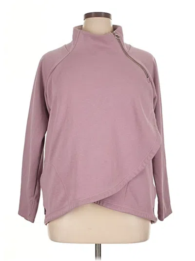 Pre-owned Athleta Turtleneck Sweater In Purple