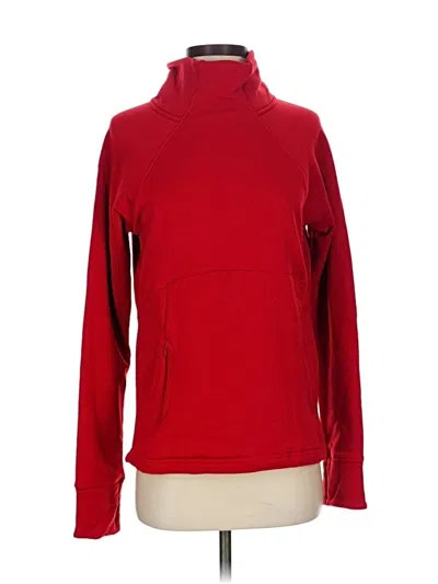Pre-owned Athleta Turtleneck Sweater In Red