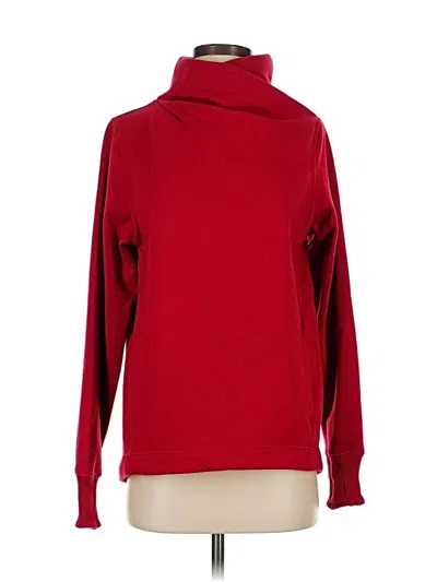 Pre-owned Athleta Turtleneck Sweater In Red