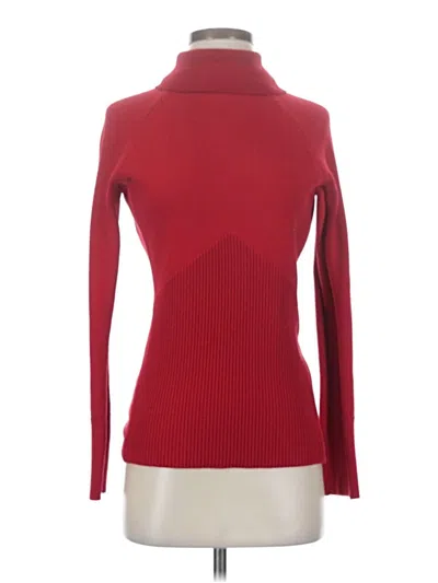 Pre-owned Athleta Turtleneck Sweater In Red